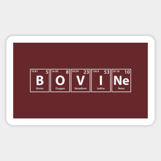 Bovine (B-O-V-I-Ne) Periodic Elements Spelling Sticker